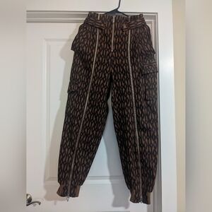 IVY PARK Brown Patterned Cargo Pants